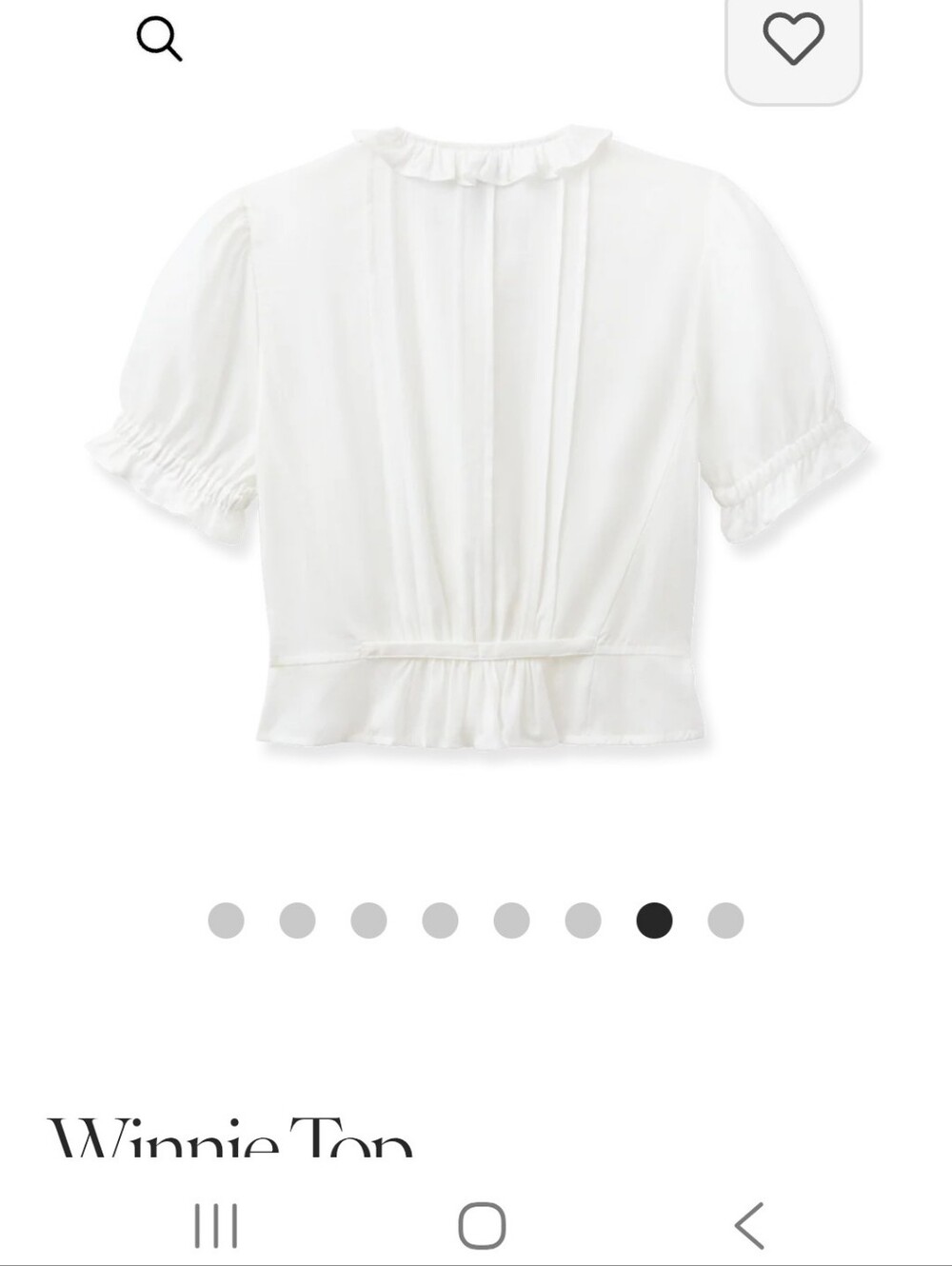 CAbi Spring '26: "Winnie" White Pintuck Puff Sleeve Blouse! Sz. MD - NWT! - Picture 2 of 10